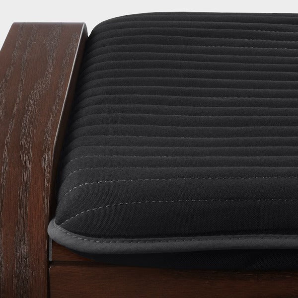 IKEA Poang Fußhocker braun knisa schwarz
