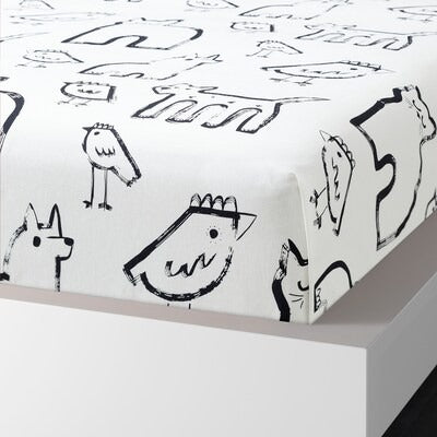 IKEA PURPURBRACKA Flat sheet and pillowcase, white, 150x260/50x80 cm (59x102/20x31 ") | IKEA Bed linen | Eachdaykart