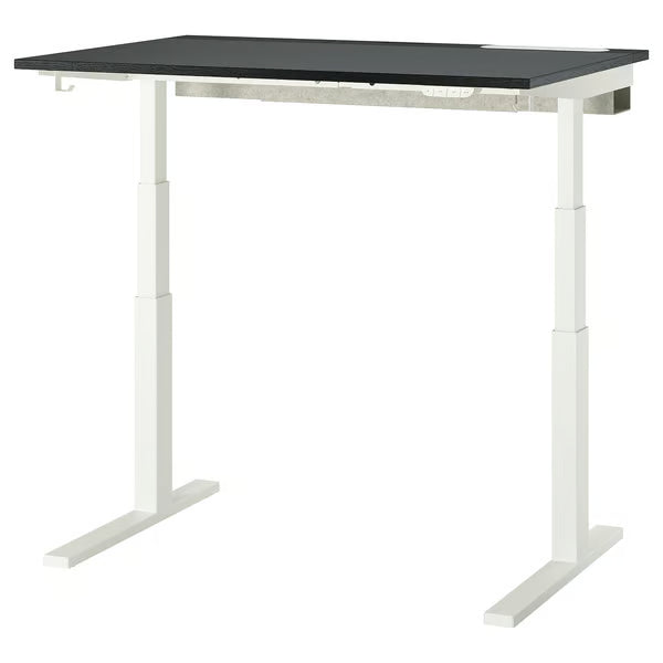 IKEA MITTZON Desk sit/stand, electric white, 120x80 cm (47 1/4x31 1/2 ")
