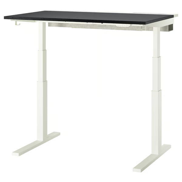 IKEA MITTZON Desk sit/stand, electric white, 120x80 cm (47 1/4x31 1/2 ")