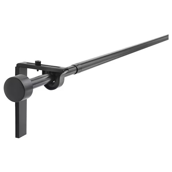 IKEA Racka Curtain Rod Combination Black