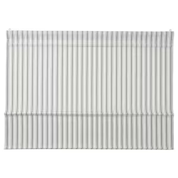 IKEA Ringblomma roman blind white green striped