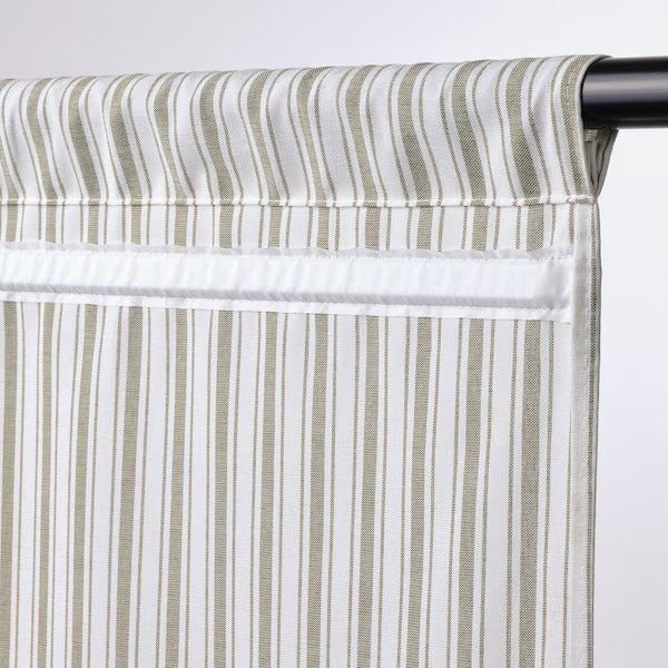 IKEA Ringblomma roman blind white green striped