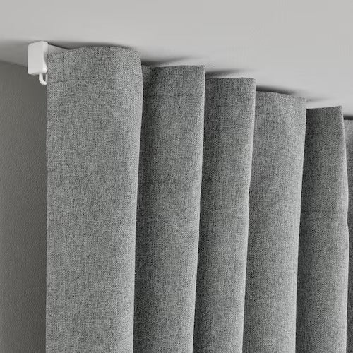IKEA Rosenmandel Block out curtains 1 pair grey