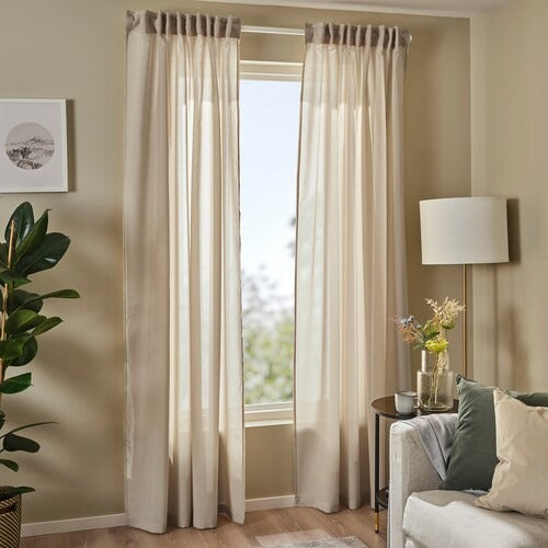IKEA Rosenrobinia Sheer curtains 1 pair beige