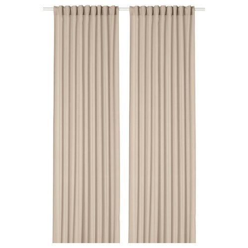 IKEA Rosenrobinia Sheer curtains 1 pair beige