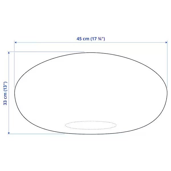 IKEA Sandared pouffe beige