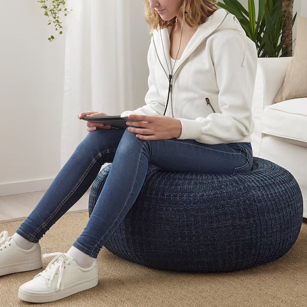 IKEA Sandared pouffe dark blue