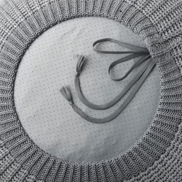 IKEA Sandared pouffe grey