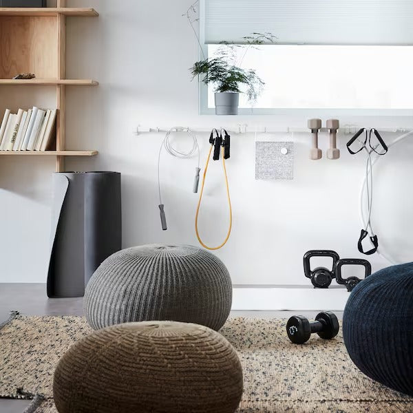 IKEA Sandared pouffe grey