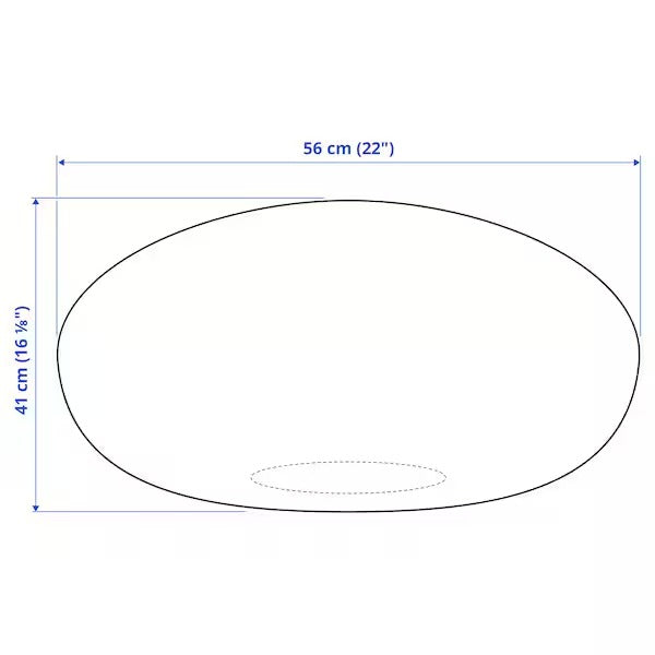 IKEA Sandared pouffe grey