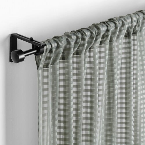 IKEA Sanddadra Sheer curtains 1 pair green
