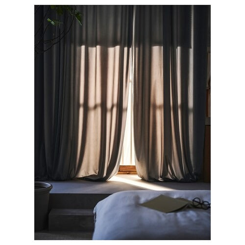 IKEA Sansdvingel Curtains 1 pair grey