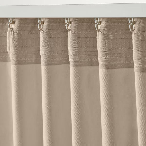 IKEA Sanela curtains 1 pair light beige
