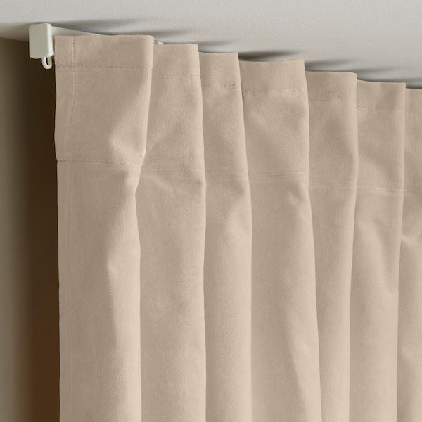 IKEA Sanela curtains 1 pair light beige