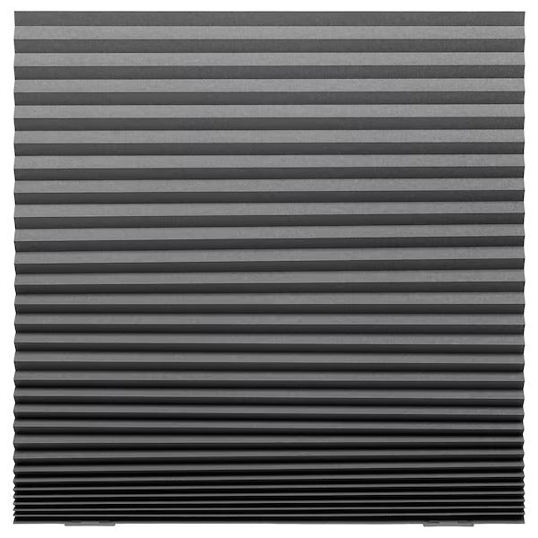 IKEA Schottis block out pleated blind dark grey