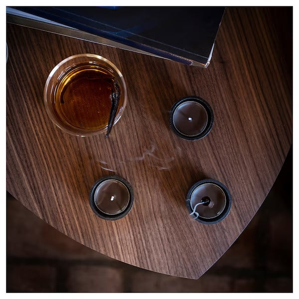 IKEA Silkestrad scented tealight leather and vanilla brown