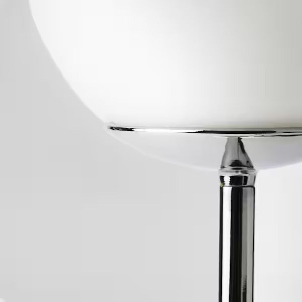 IKEA SIMRISHAMN Table lamp, chrome-plated/opal white glass | IKEA Table Lamps | Eachdaykart