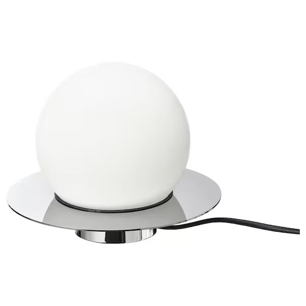 IKEA SIMRISHAMN Table/wall lamp, chrome-plated/opal white glass | IKEA Table Lamps | Eachdaykart