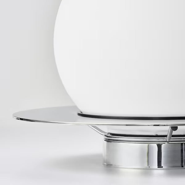 IKEA SIMRISHAMN Table/wall lamp, chrome-plated/opal white glass | IKEA Table Lamps | Eachdaykart