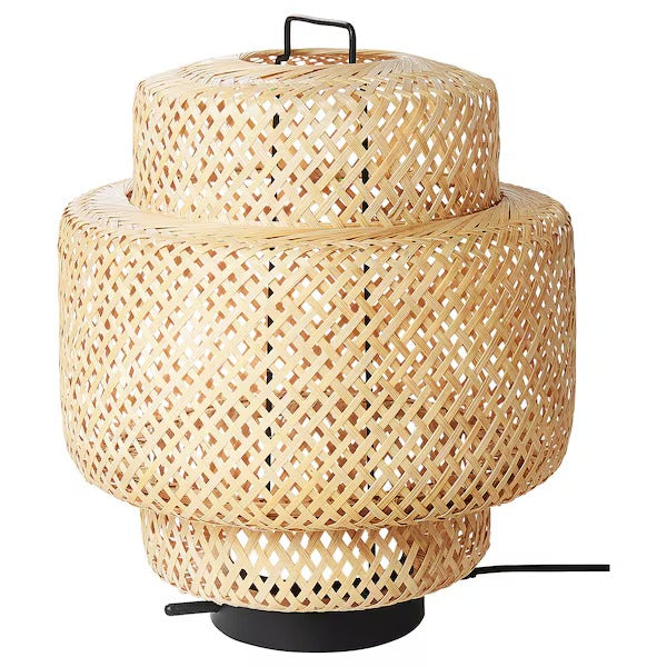 IKEA SINNERLIG LED table lamp, bamboo/handmade dimmable | IKEA Table Lamps | Eachdaykart