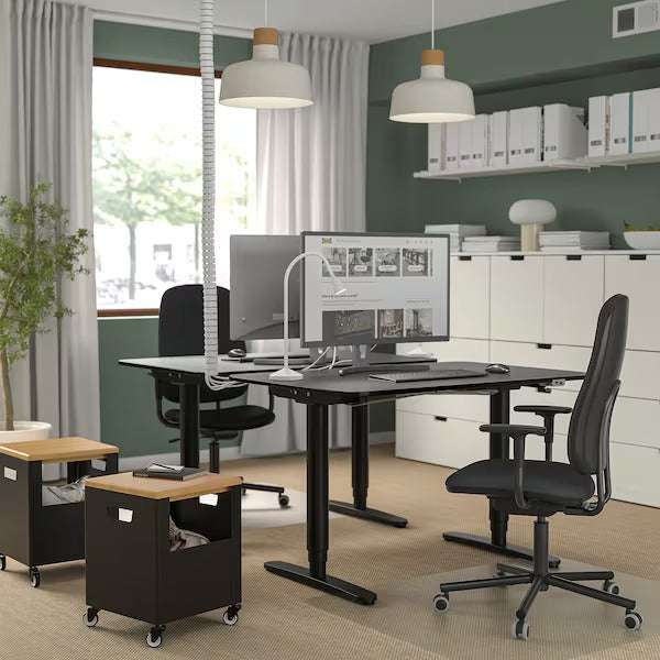 IKEA Smorkull office chair with armrests