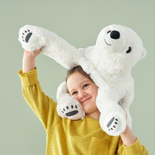 IKEA SNUTTIG Soft toy, polar bear/white | IKEA Soft Toys | Eachdaykart