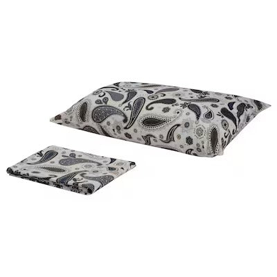 IKEA SOTBLOMSTER Bettlaken und Kissenbezug, weiß/blau, 150x260/50x80 cm (59x102/20x31 ") | IKEA Bettwäsche | Eachdaykart