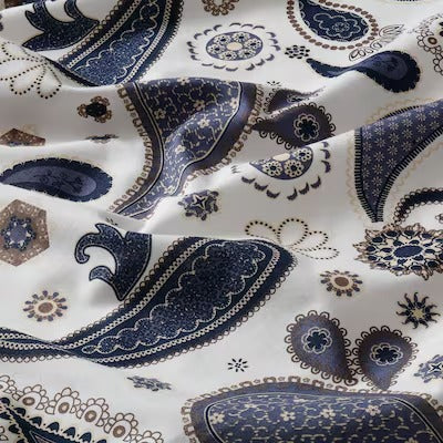 IKEA SOTBLOMSTER Bettlaken und Kissenbezug, weiß/blau, 150x260/50x80 cm (59x102/20x31 ") | IKEA Bettwäsche | Eachdaykart