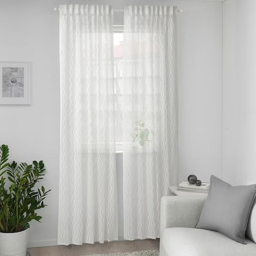 IKEA Sotstavmal Sheer curtains 1 pair white