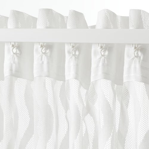 IKEA SOTSTAVMAL Sheer curtains, 1 pair, white, 145x250 cm (57x98 ") | IKEA Curtains | Eachdaykart