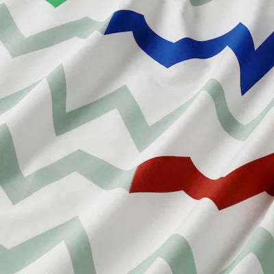 IKEA STILLSAMT Bettlaken und Kissenbezug, hellgrün/mehrfarbig, 150x250/50x80 cm (59x98/20x31 ") | IKEA Bettwäsche | Eachdaykart 