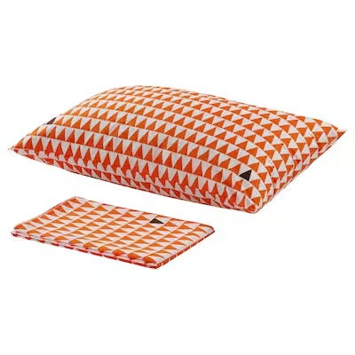 IKEA STILLSAMT Flat sheet and pillowcase, light orange, 150x250/50x80 cm (59x98/20x31 ") | IKEA Bed linen | Eachdaykart