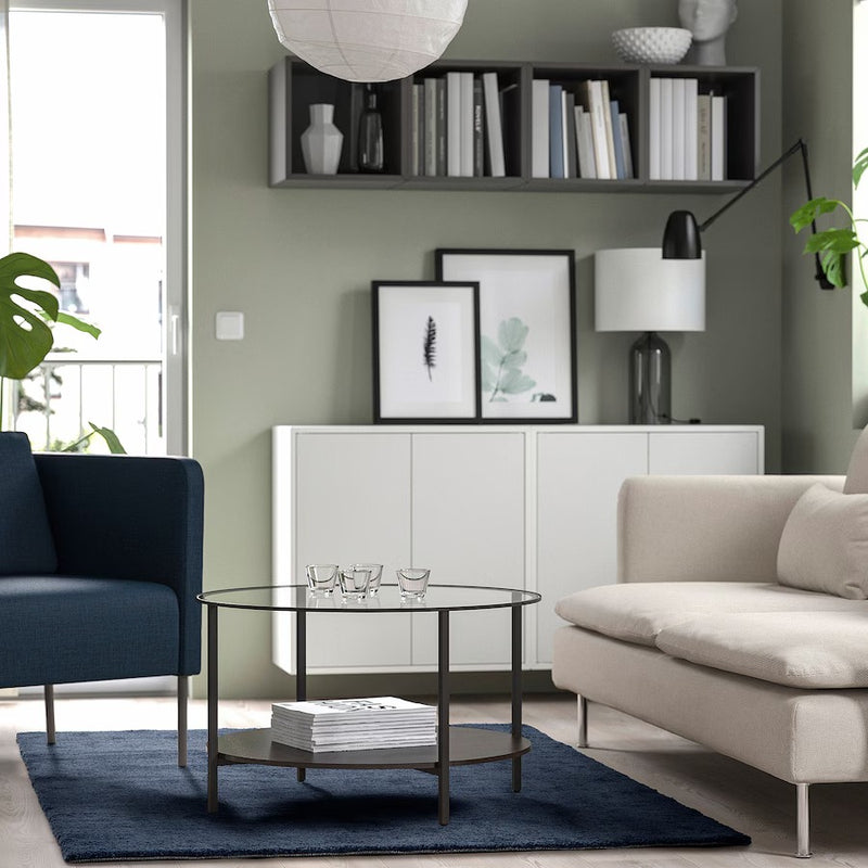 IKEA STOENSE Teppich, Kurzflor, dunkelblau | Teppiche &amp; Teppichböden