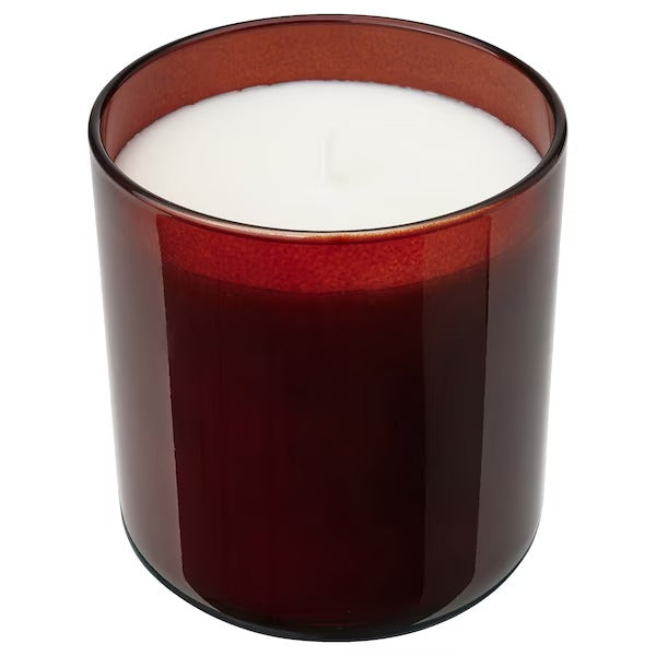 IKEA Stortskon scented candle in glass berries red
