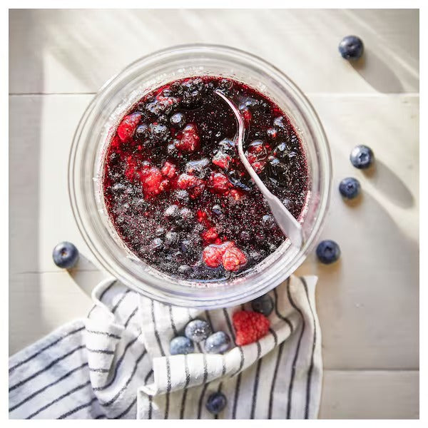 IKEA Stortskon scented candle in glass berries red