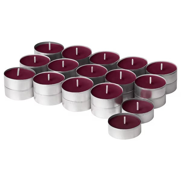 IKEA Stortskon scented tealight berries red