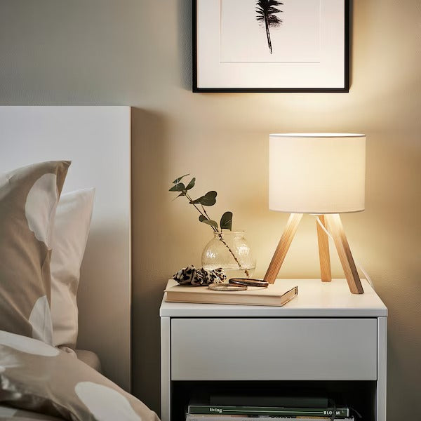 IKEA STORSEGEL Table lamp, ash/white | IKEA Table Lamps | Eachdaykart