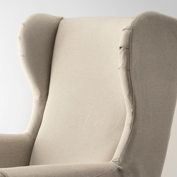 IKEA Strandmon slipcover for wing chair risane natural
