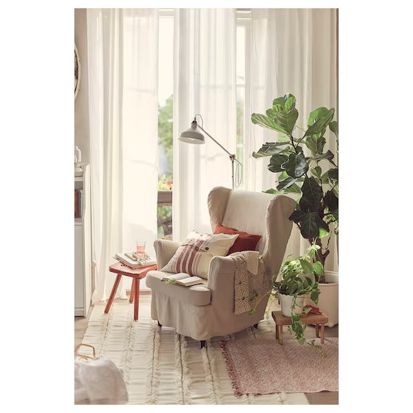 IKEA Strandmon slipcover for wing chair risane natural