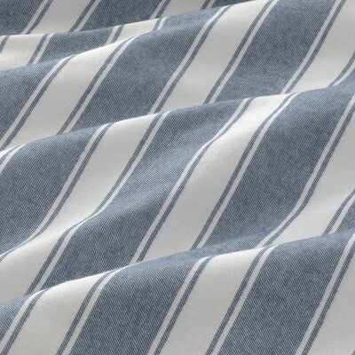 IKEA STRUTBRAKEN Bettbezug und Kissenbezug, weiß/blau/gestreift, 150x200/50x80 cm (59x79/20x31 ")| IKEA Bettwäsche | Eachdaykart