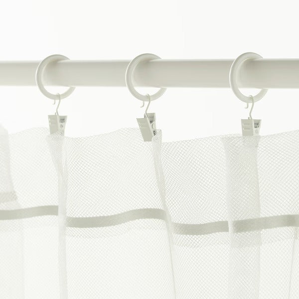 IKEA Syrlig curtain ring with clip and hook white