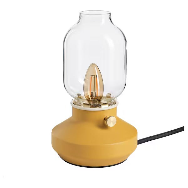 IKEA TARNABY Table lamp, dimmable dark yellow | IKEA Table Lamps | Eachdaykart