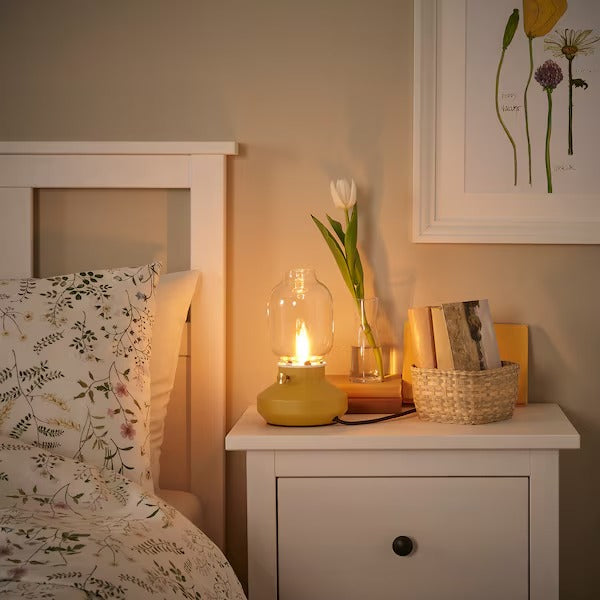 IKEA TARNABY Table lamp, dimmable dark yellow | IKEA Table Lamps | Eachdaykart