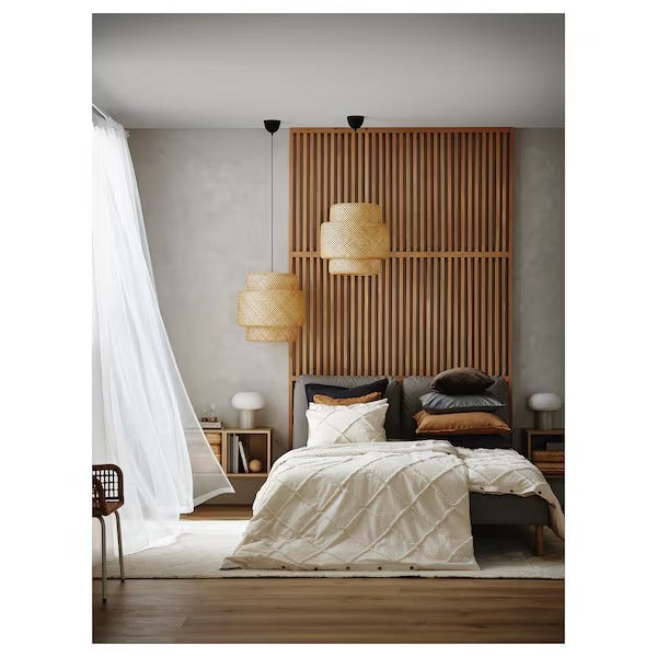 IKEA Teresia sheer curtains 1 pair with rod pocket white