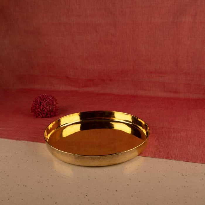 Brass Thaali - Thaali / Plate For Dining | Brass Cookware