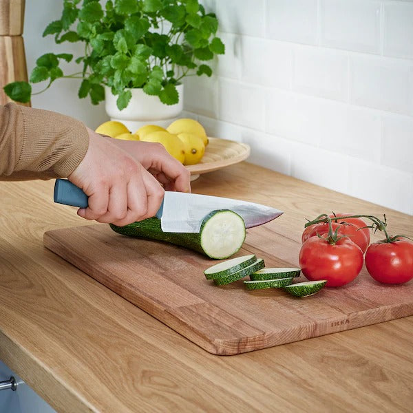 IKEA Tigerbarb 3 piece knife set grey turquoise