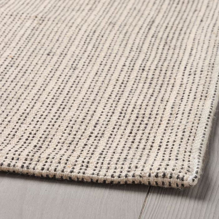 IKEA TIPHEDE Rug, flatwoven, natural/black  120x180 cm (3 ' 11 "x5 ' 11 ") | Rugs & carpets