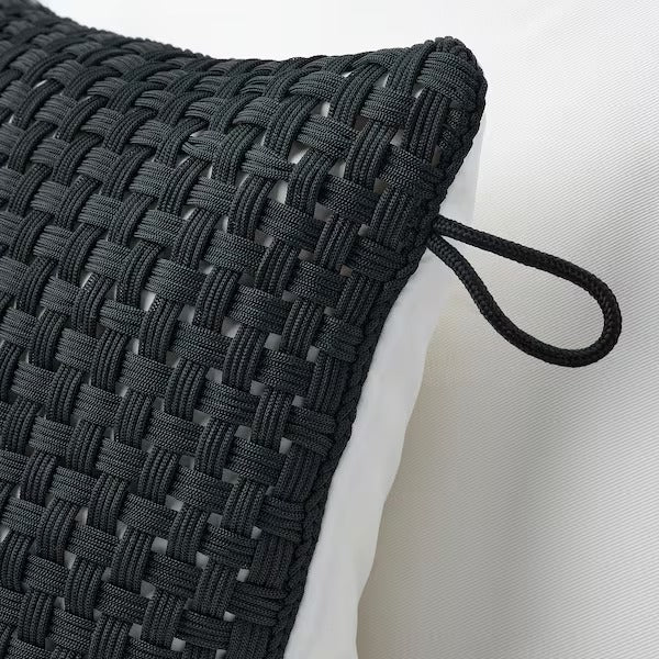 IKEA Tofto cushion cover black outdoor indoor