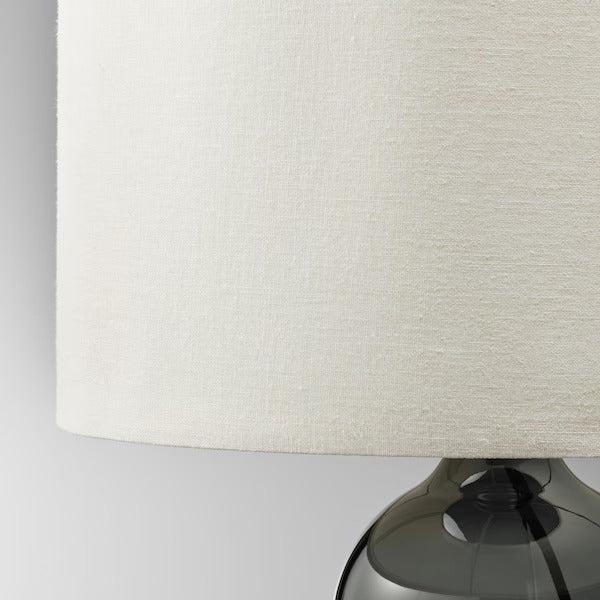 IKEA TONVIS Table lamp, smoked glass/white | IKEA Table Lamps | Eachdaykart